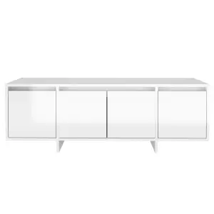 Berkfield TV Cabinet High Gloss White 120x30x40.5 cm Engineered Wood