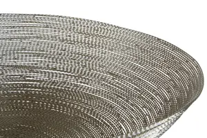 Interiors by Premier Hege 5cm Nickel Wire Decorative Bowl