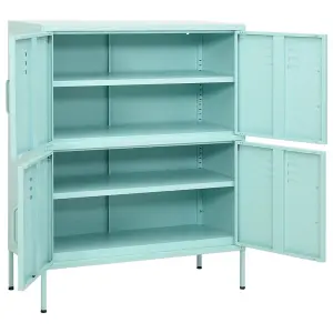 Berkfield Storage Cabinet Mint 80x35x101.5 cm Steel