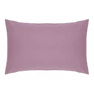 200 TC 50/50 Percale Polycotton 200 Thread Count Plain Cotton Blend Percale Housewife Pillowcase Misty Rose