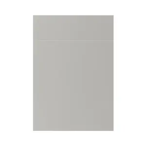 GoodHome Stevia Matt pewter grey Slab Drawerline door & drawer front 500mm