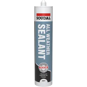 Soudal Ready to use Grey Solvented Solvent-based Sealant, 290ml