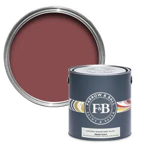 Farrow & Ball Dead Flat Mixed Colour 43 Eating Room Red 5 Litre