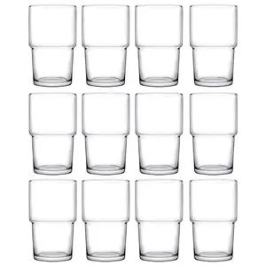 URBNLIVING 13cm Height Set of 12 Long Drink Glass 440ml