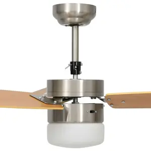 Dorne 108cm Ceiling Fan with LED Lights Brown