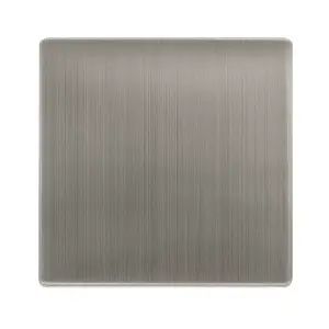 Stainless Steel Screwless Plate 1 Gang Blank Plate - SE Home