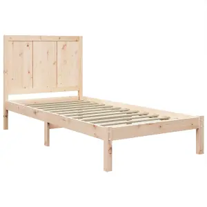 Berkfield Bed Frame Solid Wood Pine 100x200 cm