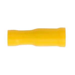 Sealey Female Socket Terminal 5mm Electrical Yellow - Pack of 100 Pieces YT22