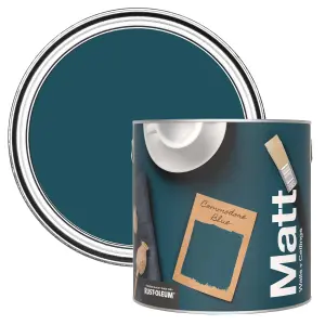 Rust-Oleum Washable Matt Wall Paint - Commodore Blue 2.5L