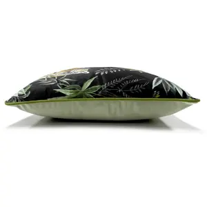 Evans Lichfield Jungle Tiger Velvet Piped Feather Filled Cushion