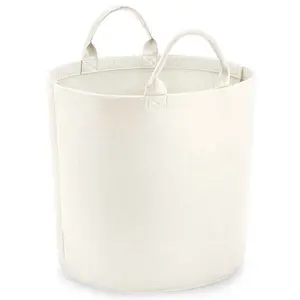 Bagbase Felt Laundry Basket Soft White (40cm x 40cm)