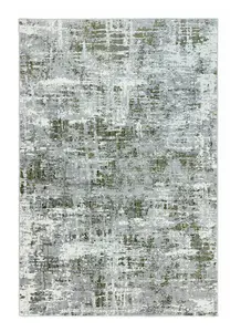 Modern Green Rug, Abstract Rug for Bedroom, Stain-Resistant Rug for Dining Room, Abstract Green Rug-80cm X 150cm