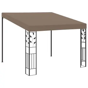 Berkfield Wall-mounted Gazebo 3x3x2.5 m Taupe