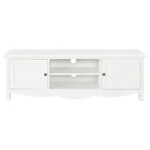 Berkfield TV Cabinet White 120x30x40 cm Wood