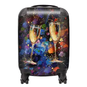 Splashart Champagne Flutes Suitcase - Mini Cabin