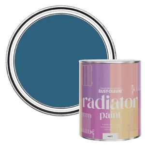 Rust-Oleum Cobalt Matt Radiator Paint 750ml