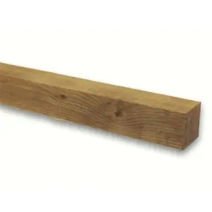 PACK OF 5 (Total 5 Units) - 100mm x 100mm (4" x 4") Sawn Timber Carcassing Wood Softwood Timber - 3.6m Length