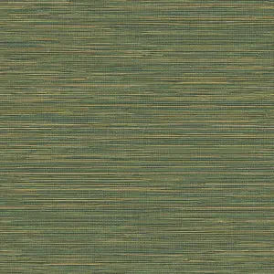 Galerie Shades of Colour Green Grasscloth Style Wallpaper