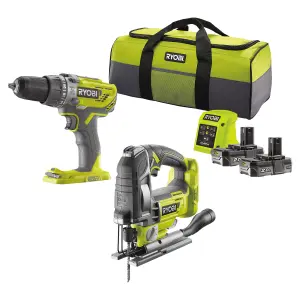 Ryobi 18V Li-ion One+ Cordless Power tool kit (2 x 2Ah) - RCK182K-220S