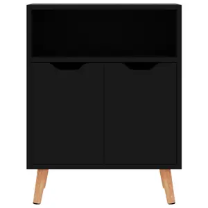 Sideboard 60x30x72 cm Engineered Wood High Gloss Black