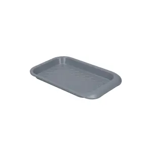 MasterClass Smart Ceramic Baking Tray with Robust Non-Stick Coating, Carbon Steel, Grey, 23 x 15cm