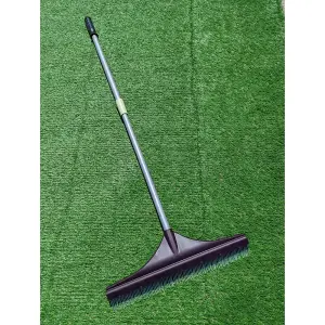 Artificial Grass Rake 45cm Wide Brush For Fake Lawn Astro Turf Garden