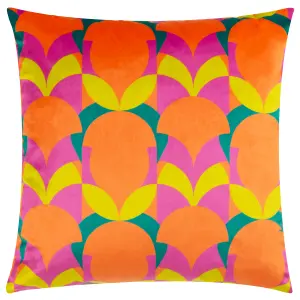 Heya Home Raeya Art Deco Velvet Feather Rich Cushion