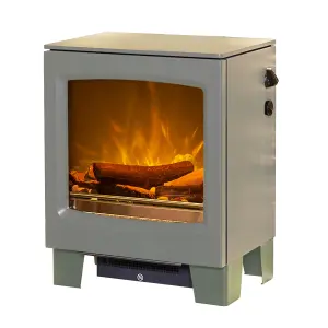 Acantha Lunar Electric Stove in Grey