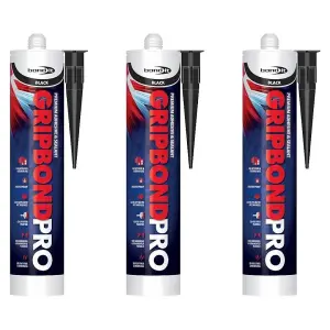 Bond It Grip Bond Pro Sealant & Adhesive White EU3(Pack of 3)