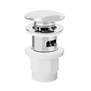 GoodHome Akita Mini Chrome effect Round Basin Mixer Tap