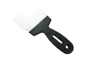 Toolty Filling Taping Spatula with Plastic Handle 120mm Stainless Steel for Plastering Rendering Finishing DIY