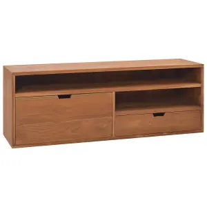 Berkfield TV Cabinet 110x30x40 cm Solid Teak Wood