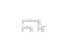 ILCOM decorative profile C 10mm x 2440mm x 0.65mm Black Brushed Stainless Steel