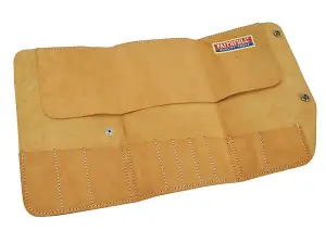 Faithfull  10 Pocket Leather Tool Roll 48 x 27cm FAILTR10