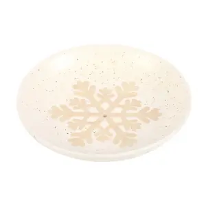 Something Different Snowflake Incense Holder Off White (One Size)