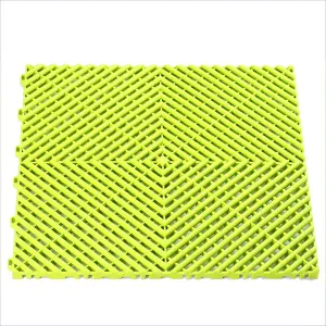 1m2 Vented Fluorescent Yellow Garage Floor Tiles