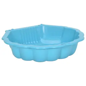 Berkfield Sandpits 2 pcs Blue 77x87x21cm Plastic