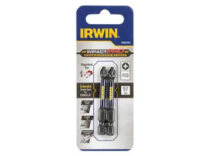 IRWIN� - Impact Pro Performance Screwdriver Bits PZ1 57mm (Pack 2)