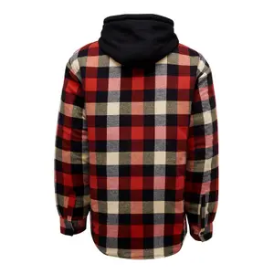 Hard Yakka - Quilted Flannel Shacket - Red - Jacket