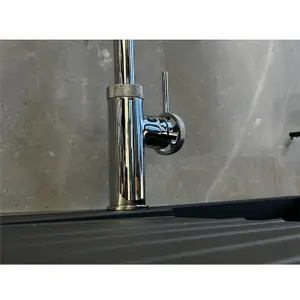 Liquida LB417CH Industrial Style Single Lever Chrome Kitchen Mixer Tap