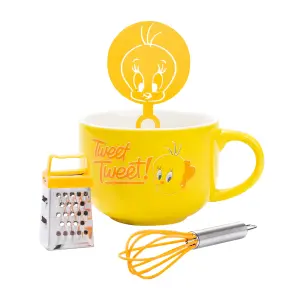 Looney Tunes Tweety Mug and Stencil Set Yellow (One Size)