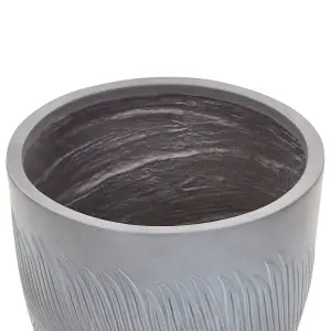 Flower Pot Fibre Clay 35 x 35 x 33 cm Grey FTERO