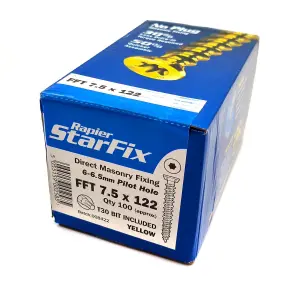 Rapierstar StarFix FFT Masonry Screw (100 Pack) - 122mm