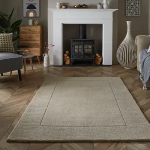 Mayfair Esme 120x170cm Stone Wool Rug