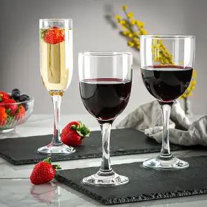 Argon Tableware - Campana Wine Glasses Set - 12pc - Clear