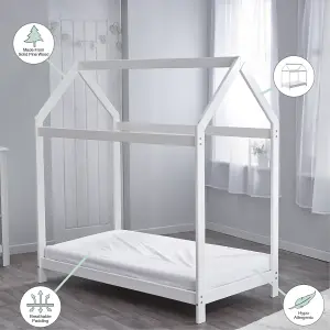 Kinder Valley Harper Toddler House Bed White with Kinder Flow Mattress