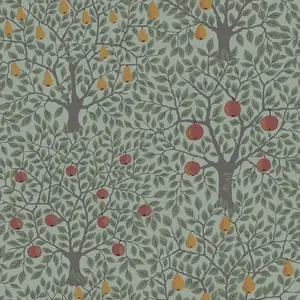 Galerie Apelviken 2 Green Apples & Pears Smooth Wallpaper