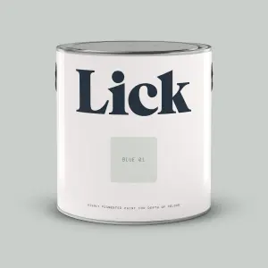 Lick Blue 01 Matt Emulsion paint, 2.5L