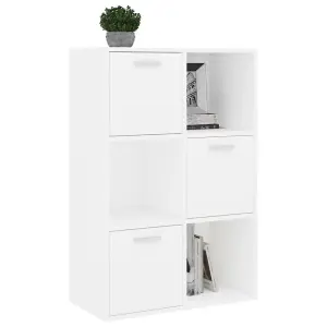 Berkfield Storage Cabinet White 60x29.5x90 cm Engineered Wood