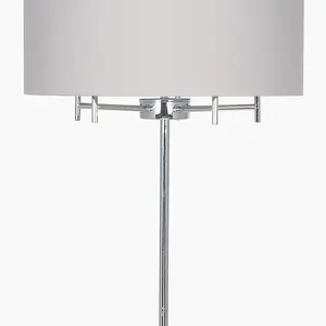 Silver 5 Light Metal Floor Lamp